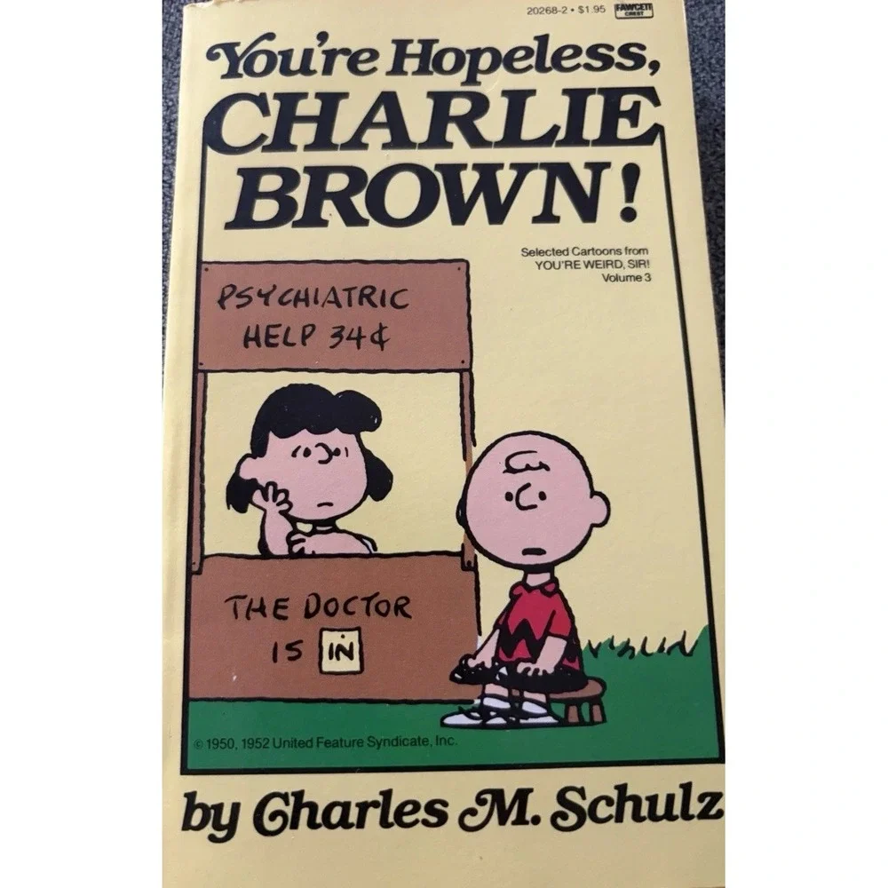 Lot of 4 Peanuts Charlie Brown Paperback Books Charles M Schulz Snoopy Fawcett
